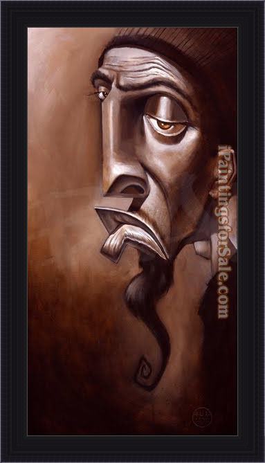 Framed Unknown Artist the poet painting