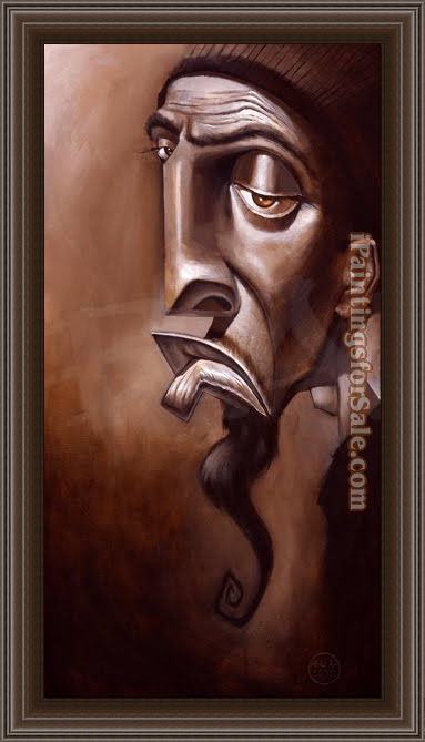 Framed Unknown Artist the poet painting