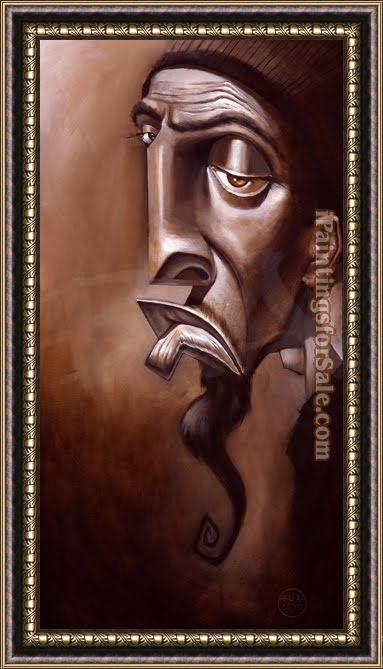 Framed Unknown Artist the poet painting