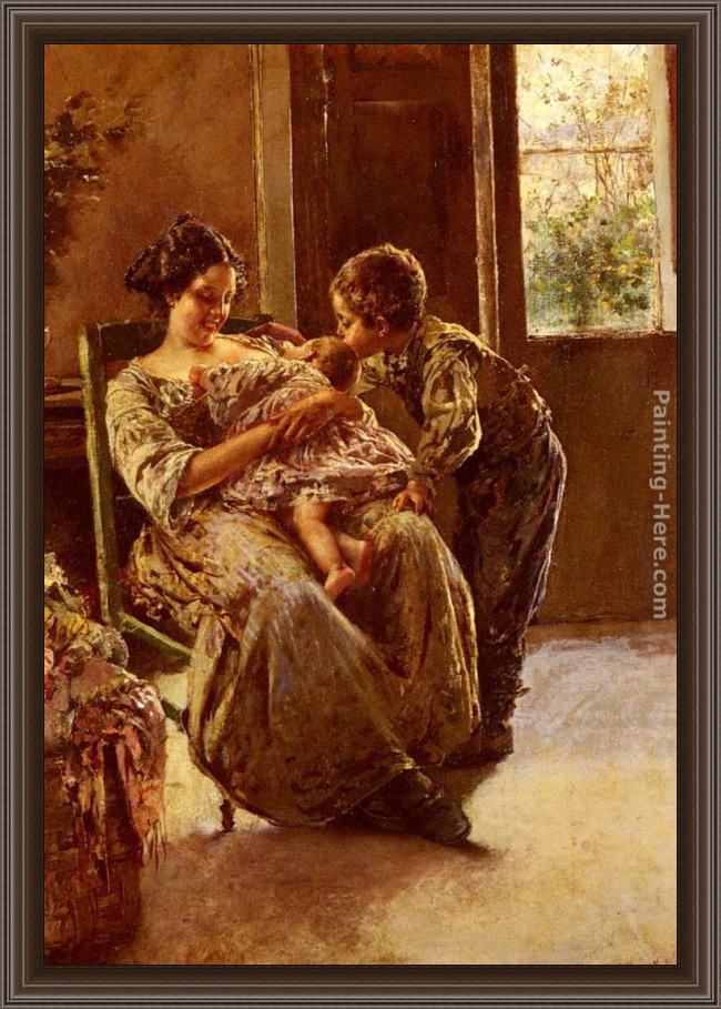 Framed Vincenzo Irolli the kiss painting