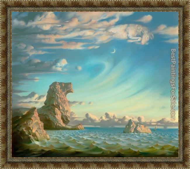 Framed Vladimir Kush i saved my soul painting