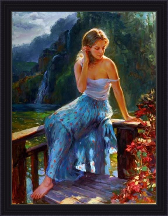 Framed Vladimir Volegov tropical afternoon painting