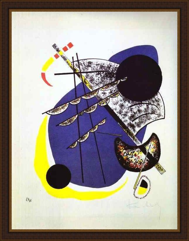 Framed Wassily Kandinsky small worlds ii painting