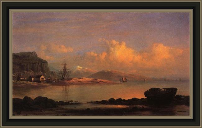 Framed William Bradford coast of labrador painting