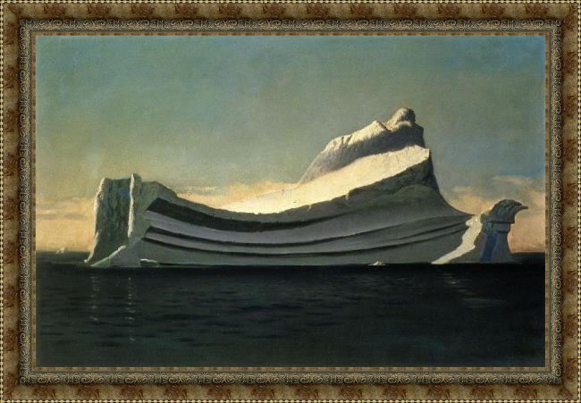 Framed William Bradford iceberg painting