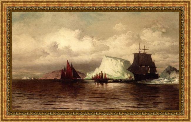 Framed William Bradford the coast of labrador i painting