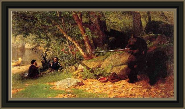 Framed William Holbrook Beard the tables turned painting