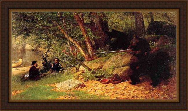 Framed William Holbrook Beard the tables turned painting