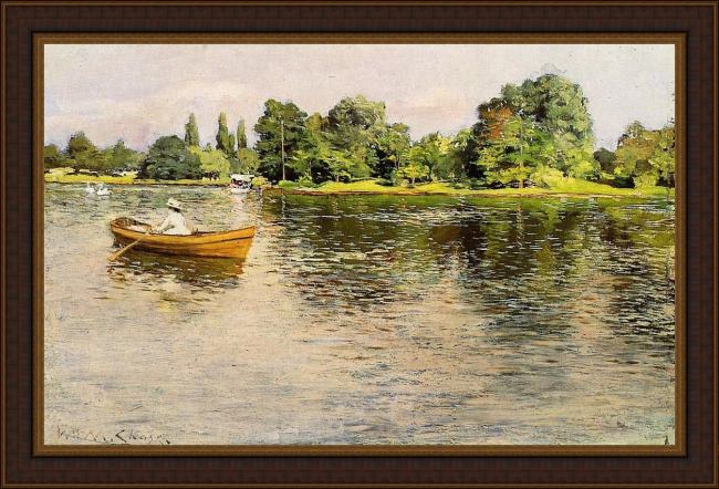 Framed William Merritt Chase chase summertime painting