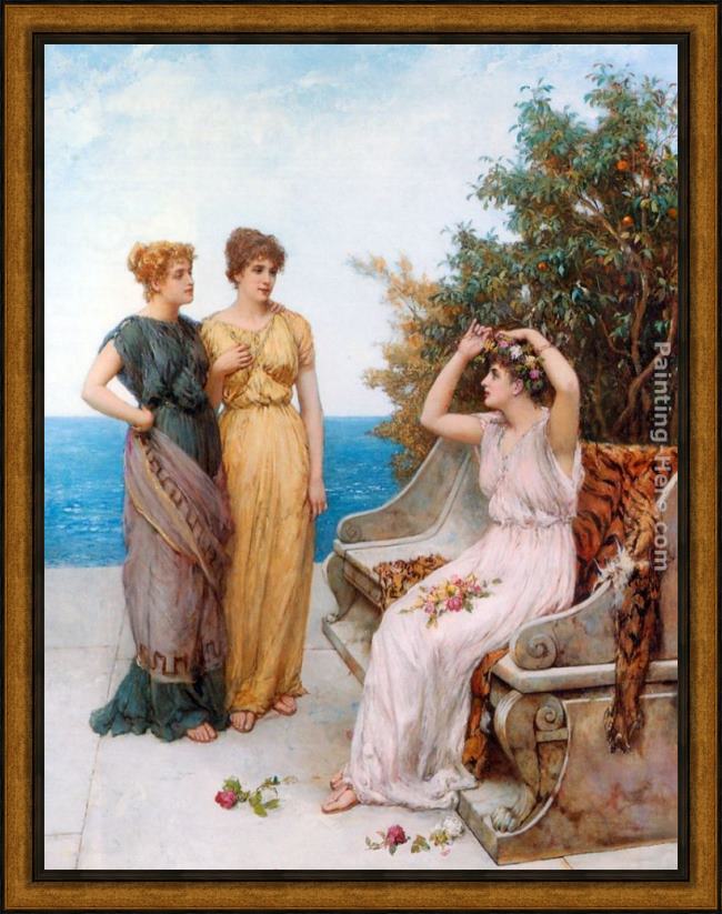 Framed William Oliver in the summertime of the heart painting