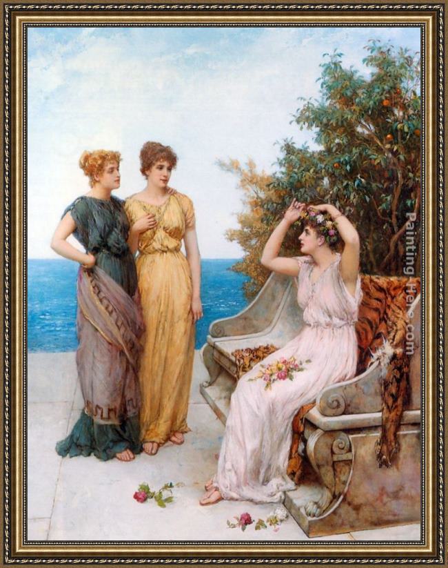 Framed William Oliver in the summertime of the heart painting
