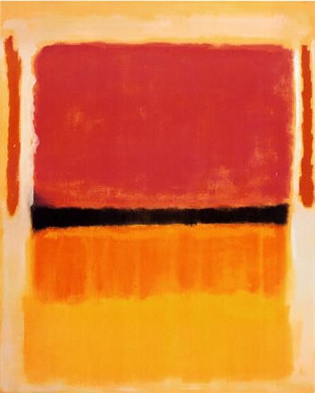 Mark Rothko Untitled Violet Black Orange Yellow on White and Red 1949 ...