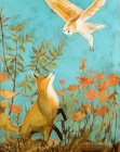 2012 Joseph Bradley Fox & Owl painting