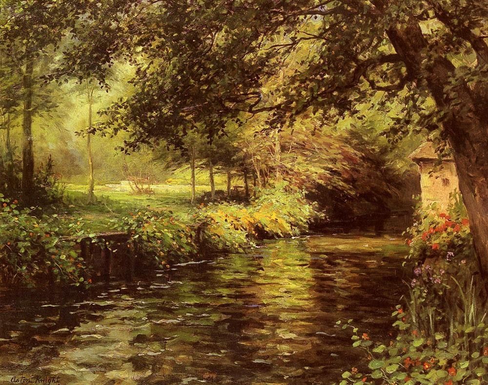 Louis Aston Knight A Sunny Morning At Beaumont-Le-Roger Painting ...