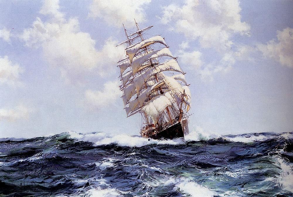 Montague Dawson Mayflower II on the Open Seas painting anysize 50% off