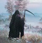 Unknown Artist Grim Reaper painting